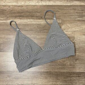 Aerie Striped Bikini Top size Large